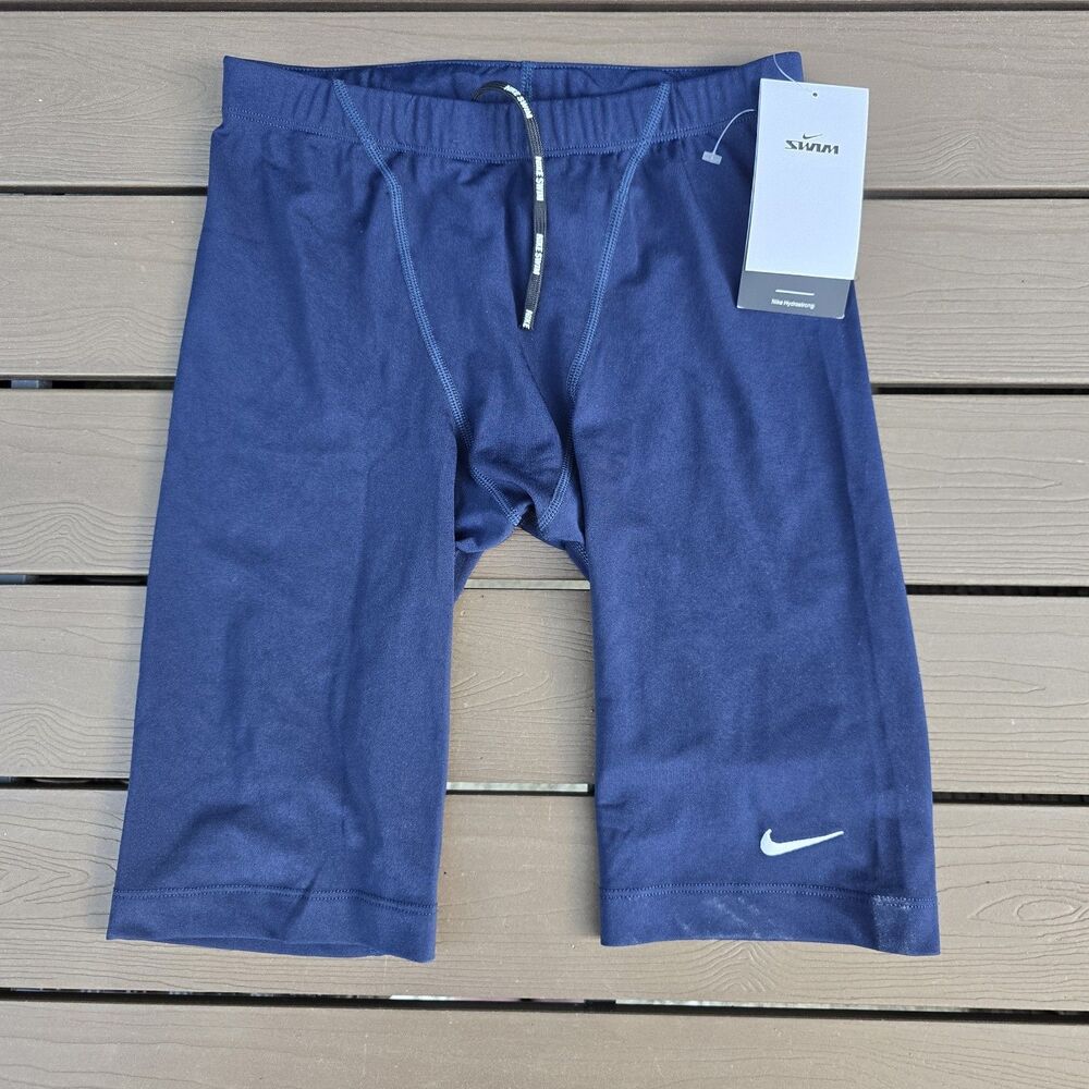 Nike Swim Men's Solid Navy Blue HydraStrong Swim Jammer Size 30 New